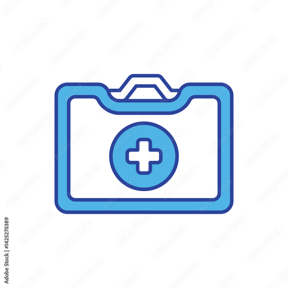 Obraz premium First Aid Kit icon vector stock illustration