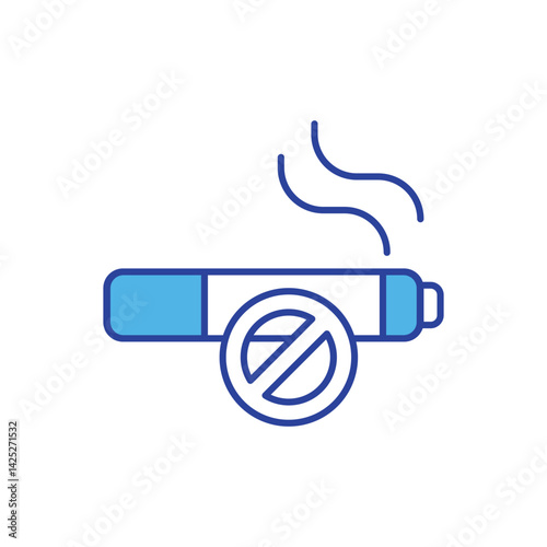 No Smoking icon vector stock illustration