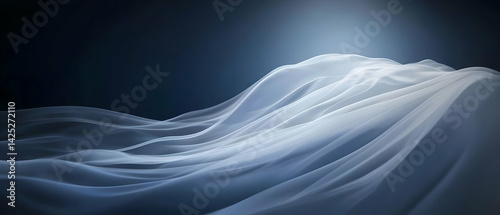 Delicate, Flowing Fabric Drape