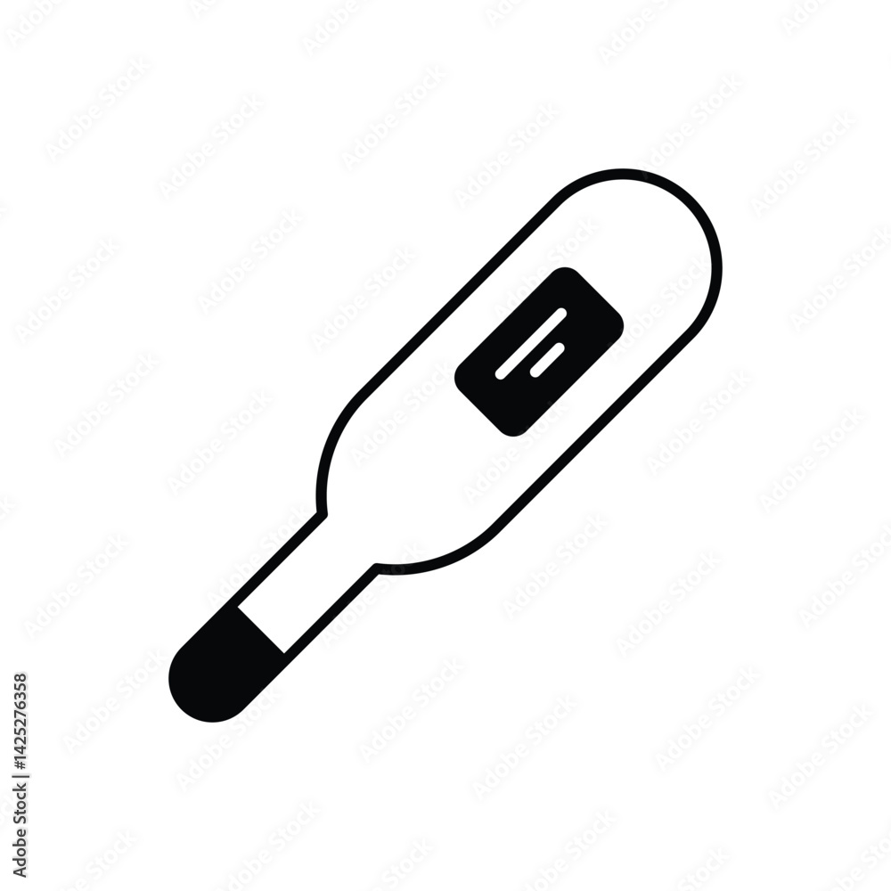 Thermometer icon vector stock illustration Thermometer icon vector stock illustration
