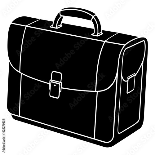 Briefcase   with white background 