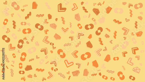 Abstract geometric design in vibrant colors; great for social media graphics, website backgrounds, and digital presentations. Ideal for energetic, youthful brands.