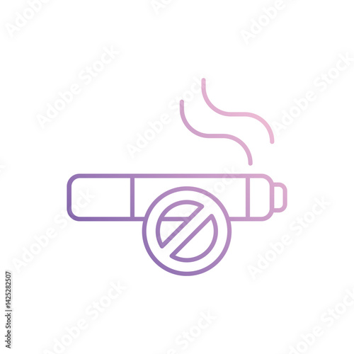 No Smoking icon vector stock illustration