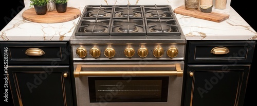 Modern Farmhouse Kitchen Gas Stove