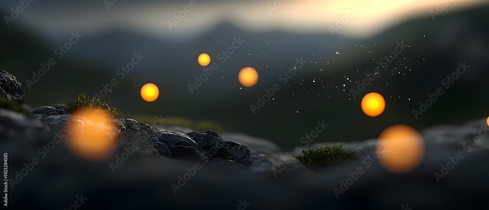 Misty Mountain Glow