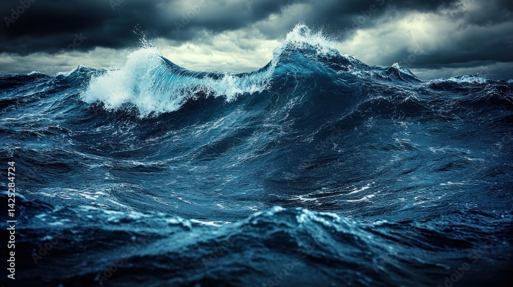 Fototapeta premium Powerful ocean waves crashing