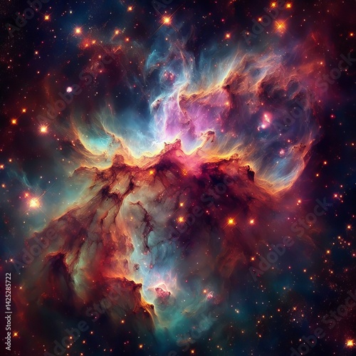 Reflection Nebula nearby stars telescopic