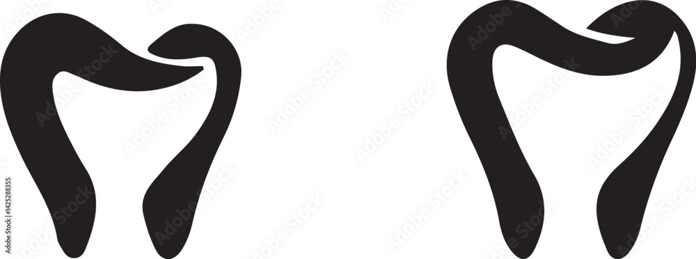 Naklejka premium vector tooth icon