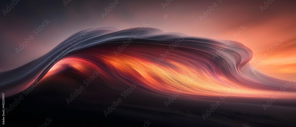 Abstract Wave of Color