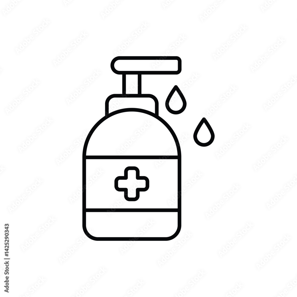Hand Sanitizer icon vector stock illustration Hand Sanitizer icon vector stock illustration