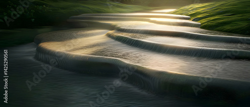 Obraz na płótnie Cascading Waterfalls w salonie