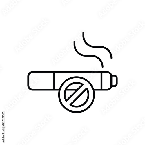 No Smoking icon vector stock illustration