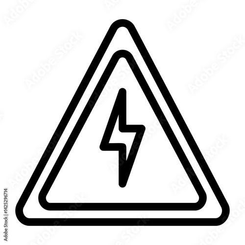 high voltage line icon
