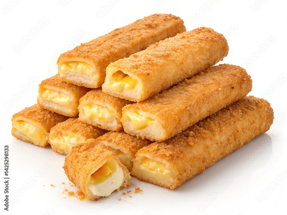 Pile of tasty cheese sticks isolated on transparent background Pile of tasty cheese sticks isolated on transparent background