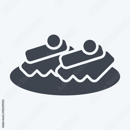 Icon Beshbarmak. related to Kazakhstan symbol. glyph style. design editable