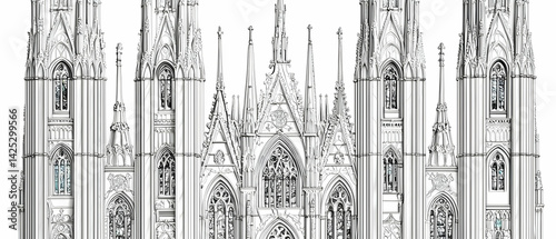 Gothic Cathedral Facade