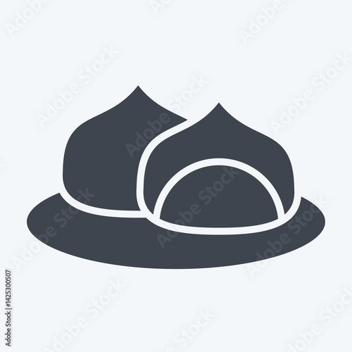 Icon Food Folk. related to Kazakhstan symbol. glyph style. design editable