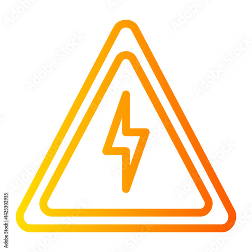 high voltage gradient icon