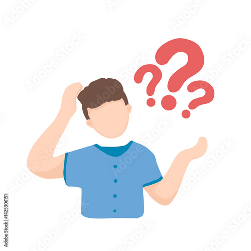 man with question mark
