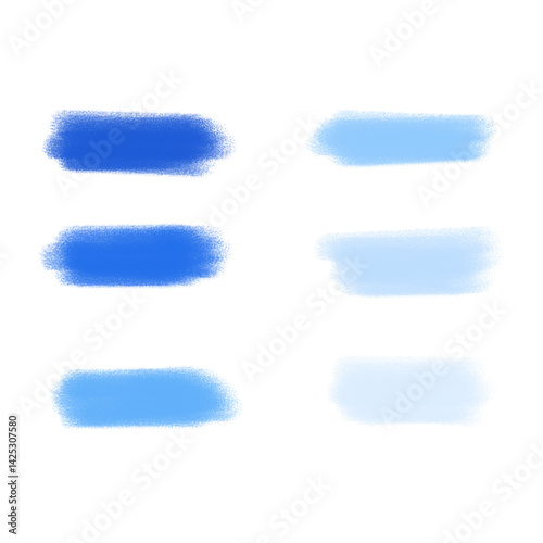 watercolor of blue brush strokes