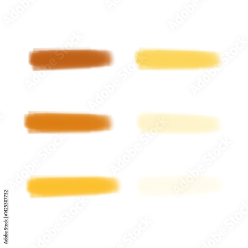 set of brown brush