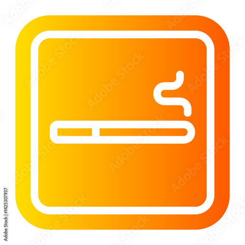 smoking area gradient icon