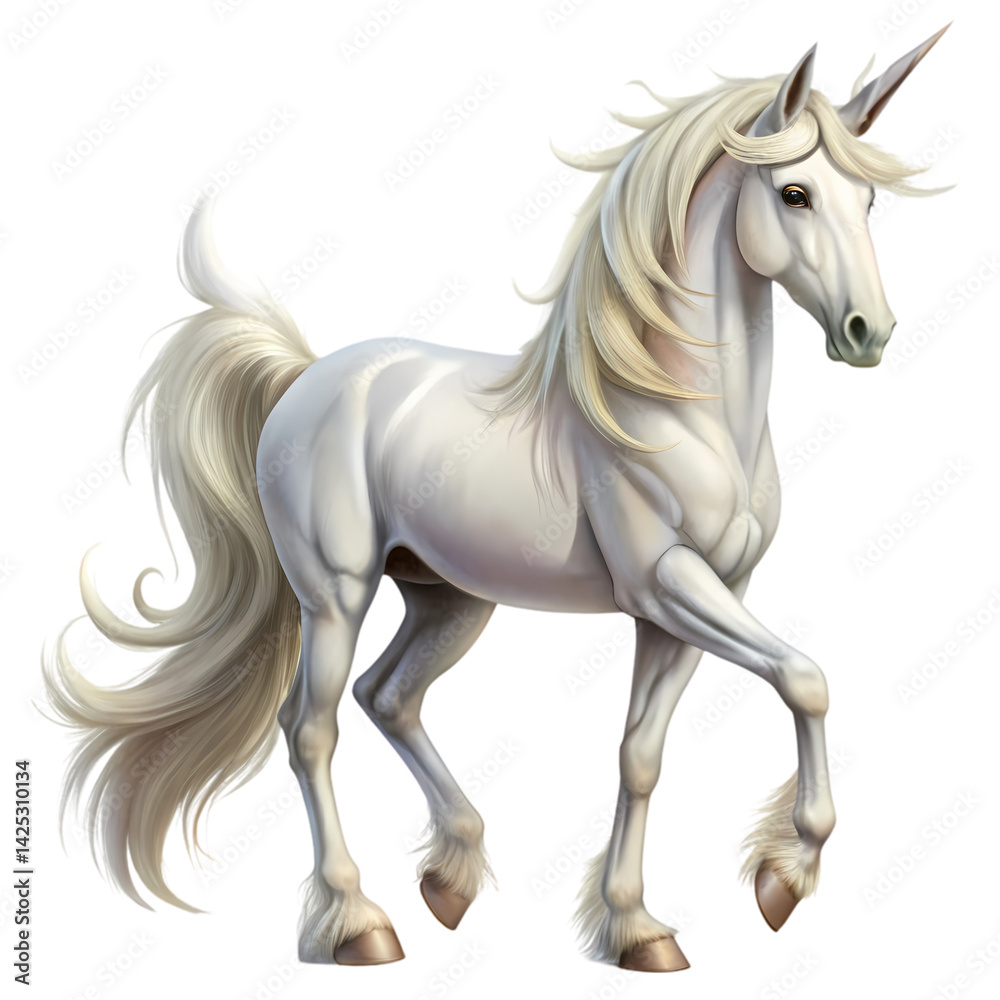 Majestic White Unicorn Digital Art Majestic White Unicorn Digital Art