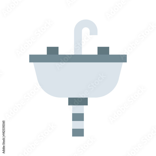 Sink icon vector image. Suitable for mobile apps, web apps and print media.