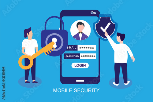 Mobile security data protection concept
