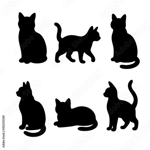 black cat silhouettes