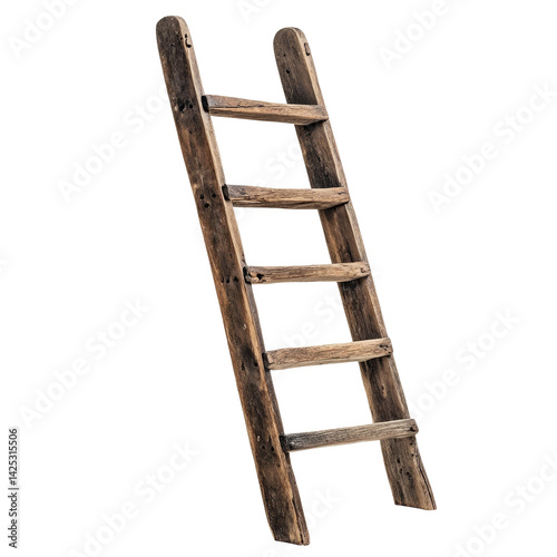 old wooden ladder