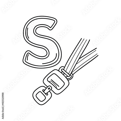 An illustration of letter S stand for Seatbelt