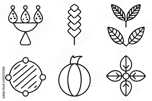 genetically modifie line art dna engineering concept style