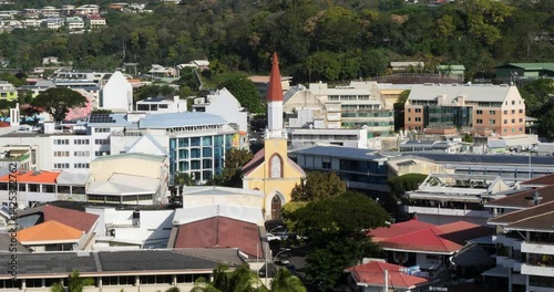 Cathedral of Our Lady of the Immaculate Conception of Papeete (Cathédrale de Papeete Notre-Dame de L'Immaculée Conception),in Papeete, Mahina,Tahiti. photo
