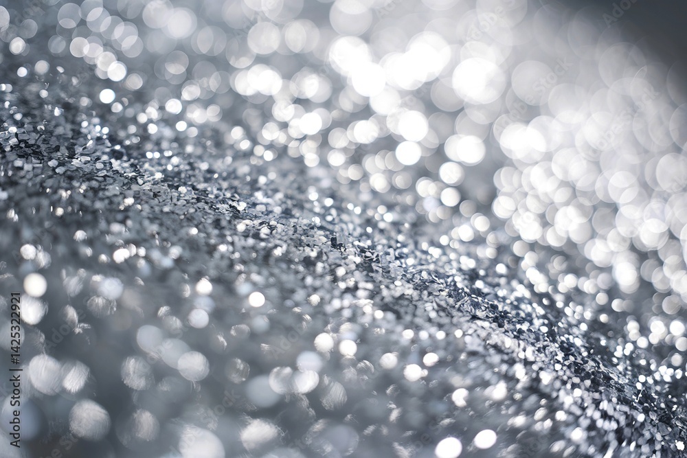 A photo of a close-up view of a shimmering, glittery surface A photo of a close-up view of a shimmering, glittery surface