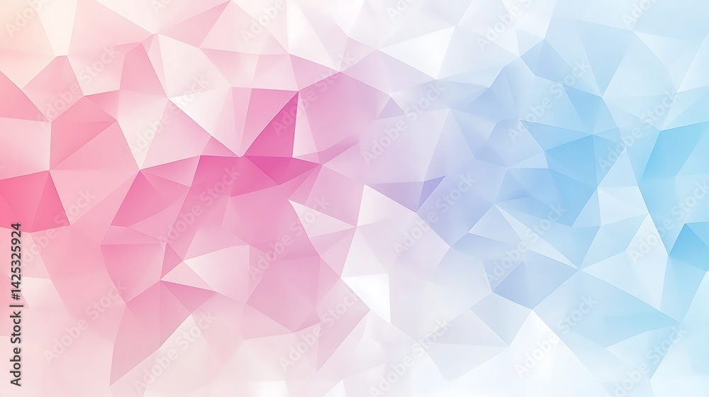 Fototapeta premium Abstract Pastel Polygonal Background.