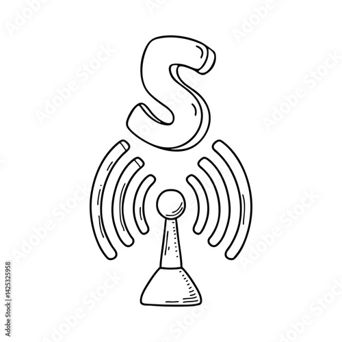 An illustration of letter S stand for Signal