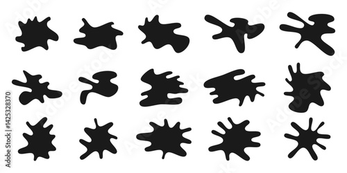 vector set of blob shapes
