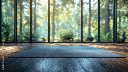 Serene Yoga Mat in Modern Home Setting