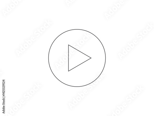 play button vector icon