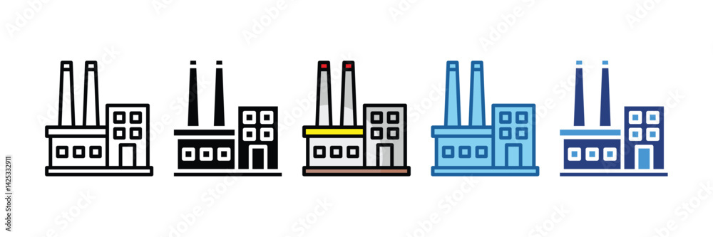 Factory Icon Element For Design Factory Icon Element For Design