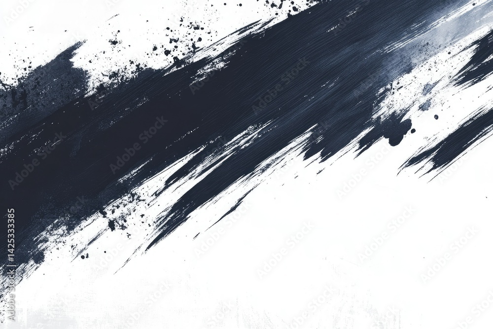 Abstract black ink splashes on a white background. creating a dynamic and artistic composition. ideal for creative projects or as a backdrop for various designs Abstract black ink splashes on a white background. creating a dynamic and artistic composition. ideal for creative projects or as a backdrop for various designs
