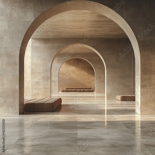 Minimalist Room with Bench