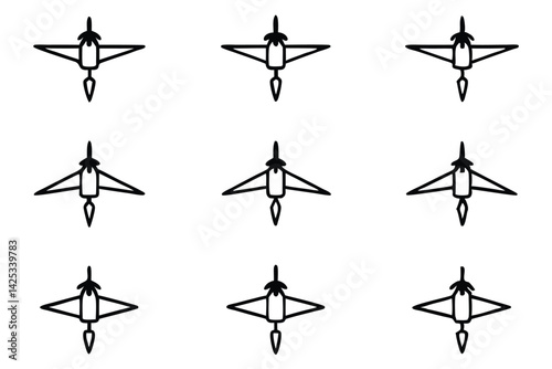 glidetow fx7 line art elegant fluid line drawing design