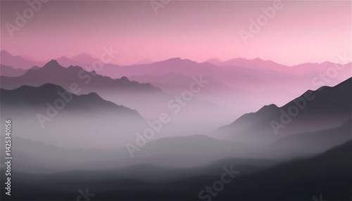 sunrise in the mountains