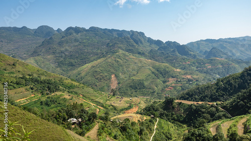 Landscape of Ha Giang province in the north of  Vietnam