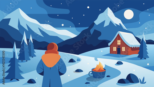 In the middle of a vast snowy tundra a patient discovers a hidden cabin with a cozy fire warm blankets and soothing herbal teas that help ease their.