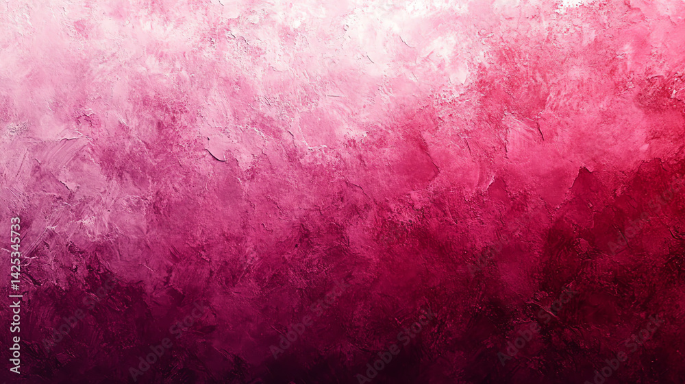 Fototapeta premium An extremely grainy, dreamy still life of blurry dark pink & lilac lilies and anthuriums with double exposure, water ripples, and soft vintage haze. Warm, romantic, and ethereal