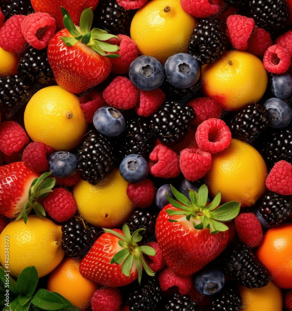 Fototapeta premium fruits and berries, fruit, food, strawberry, fresh, berry, dessert, healthy, strawberries, berries, red, salad, blueberry, raspberry, sweet, blueberries, diet, blackberry, ripe, summer, orange, kiwi, 