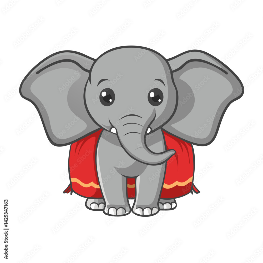 Naklejka premium Elephant: The Majestic Giant of the Animal Kingdom